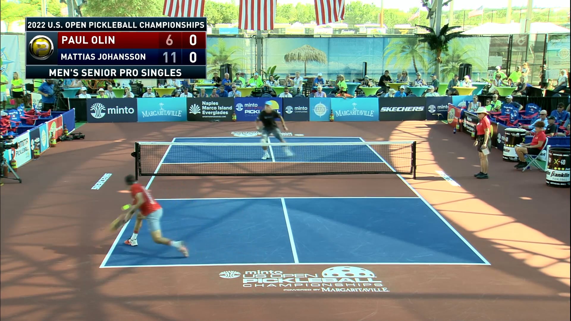Day 1 Global Live Stream of 2022 US Open Pickleball Championships Day 1 PRO Singles on Vimeo