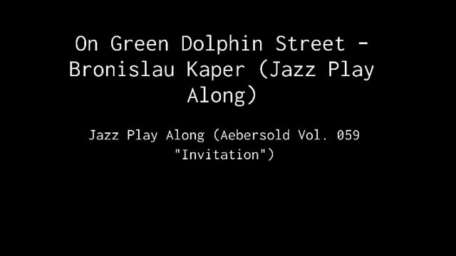 Jazz Play Along On Green Dolphin Street (sheet music).avi