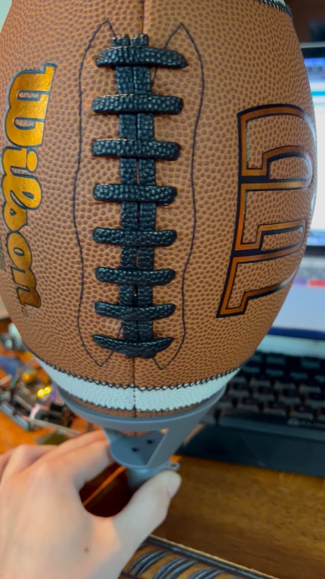 Wilson NFL Enforcer Football with Pump and Tee