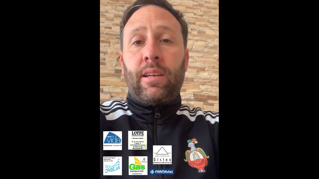 DANIEL GONZÁLEZ (Entrenador Calamocha) CF Calamocha 0-1 CD Robres / Jornada 34 / 3ª División