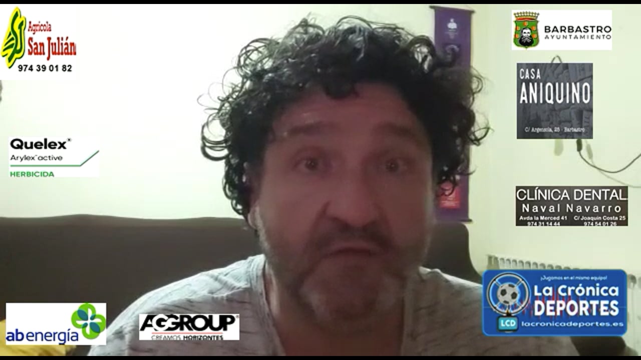 MIGUEL GARCÍA (Entrenador Biescas) CF Utebo 6-0 UD Biescas / Jornada 34 / 3ª División