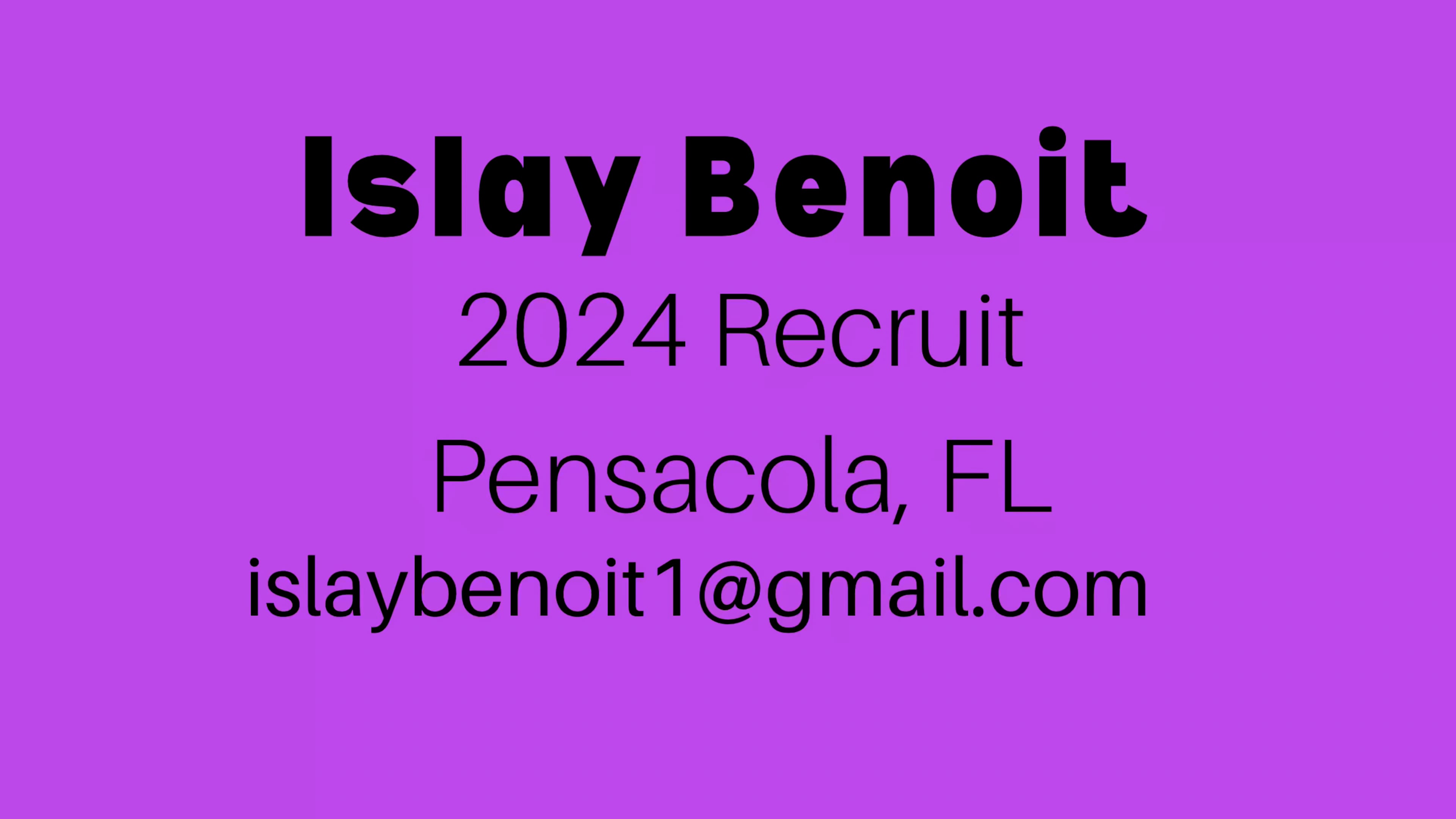 Islay Benoit on Vimeo