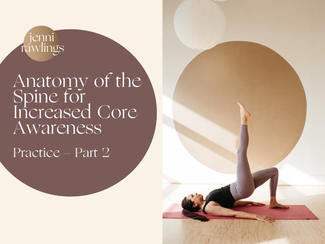 Yoga Anatomy of the Spine for Increased Core Awareness: Practice, Part 2