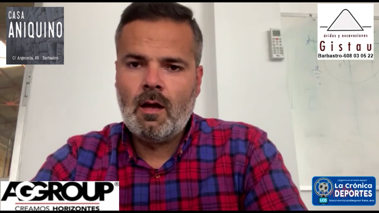 MOISÉS GUTIÉRREZ (Entrenador Sariñena) Sariñena 2-1 Montecarlo / J30 / Preferente Gr1