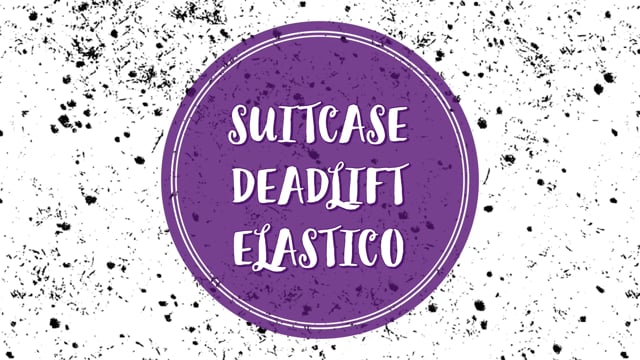 Suitcase deadlift elastico