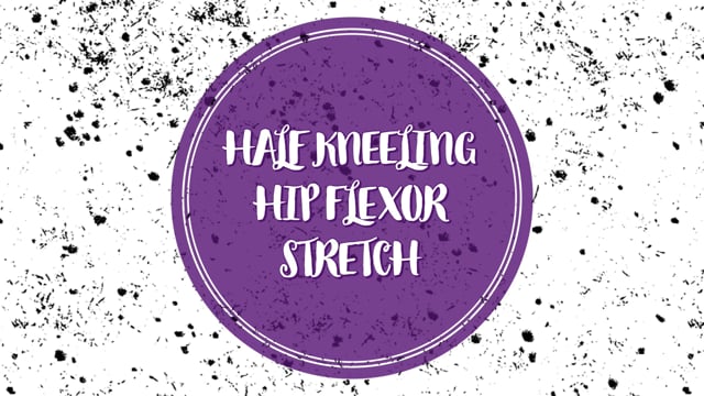 Half kneeling hip flexor stretch