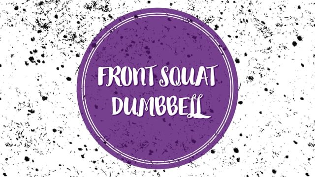 Front squat dumbbell