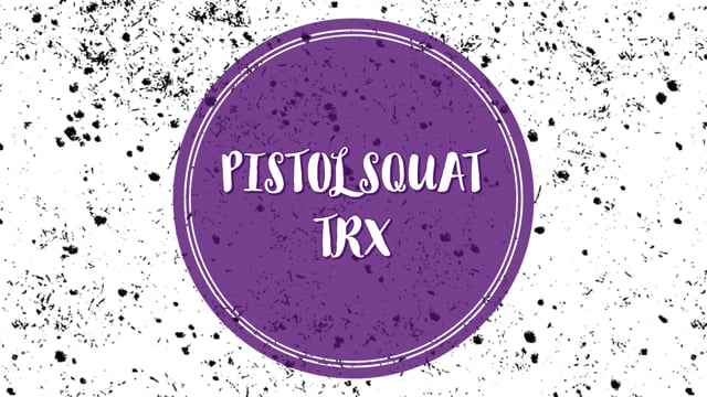 Pistol squat trx