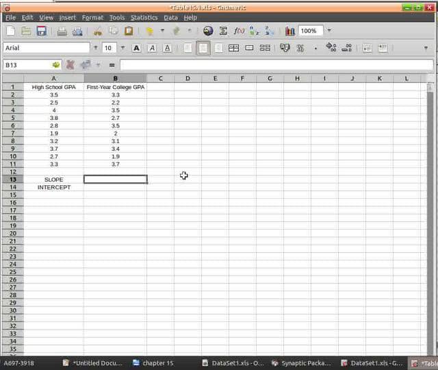 Doing Simple Regression in Spreadsheets on Vimeo