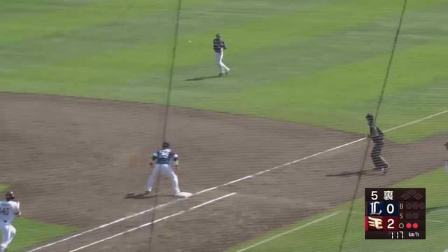 【ファーム】ライオンズ・滝澤夏央がまたもファインプレー!! ヒット性の打球をアウトにする!! 2022年5月5日  東北楽天ゴールデンイーグルス 対 埼玉西武ライオンズ