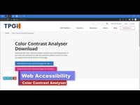 Color Contrast Analyser