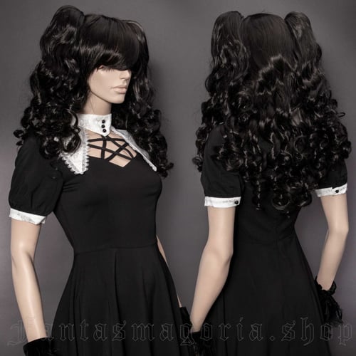 Dolly Black Wig With Ponytails video