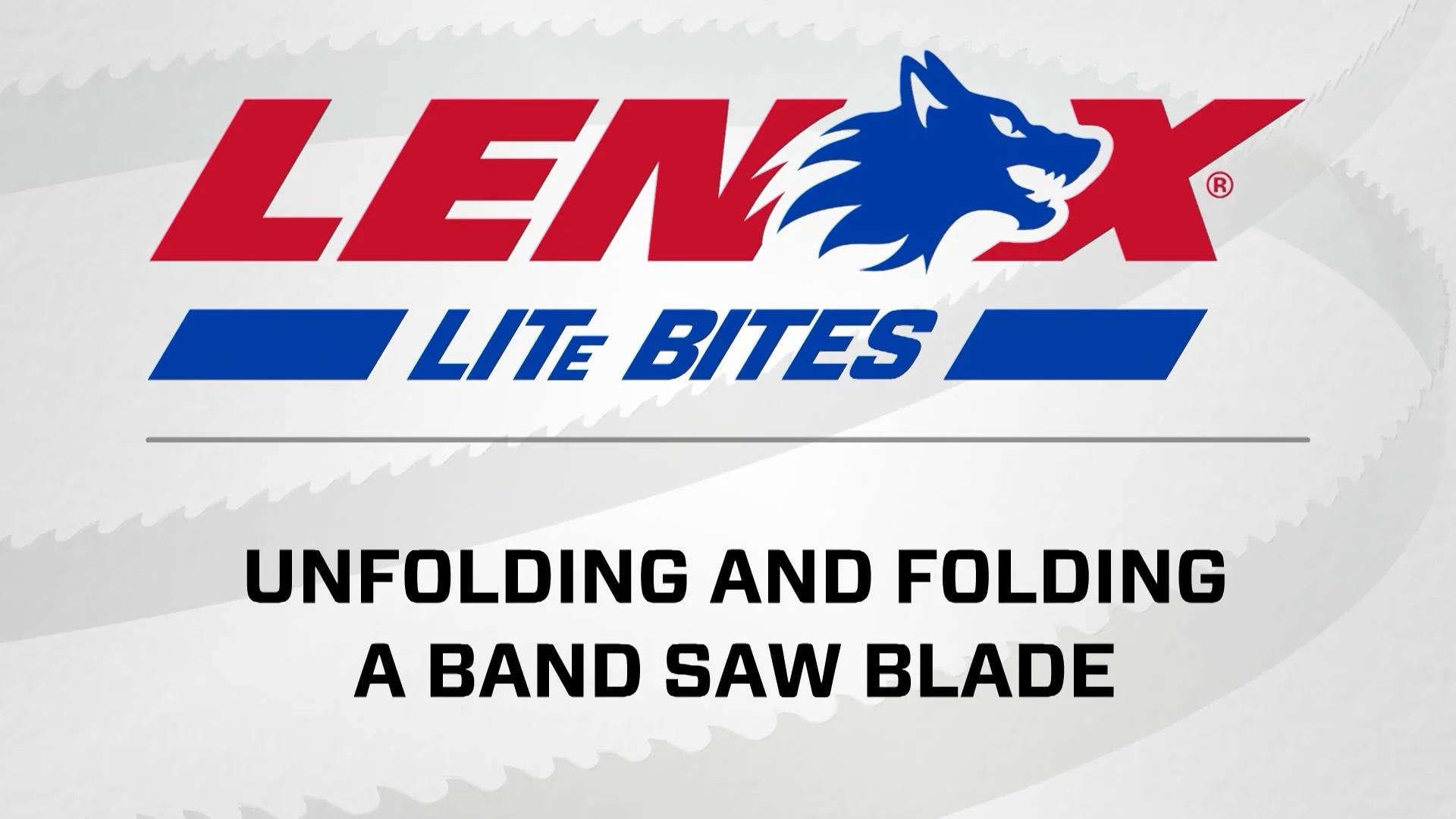 Unfolding a Band Saw Blade