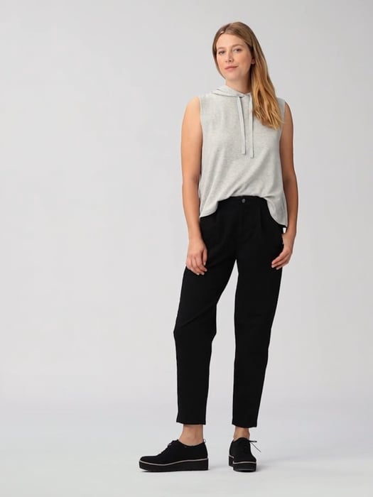 Organic Cotton Denim Tapered Pant | EILEEN FISHER