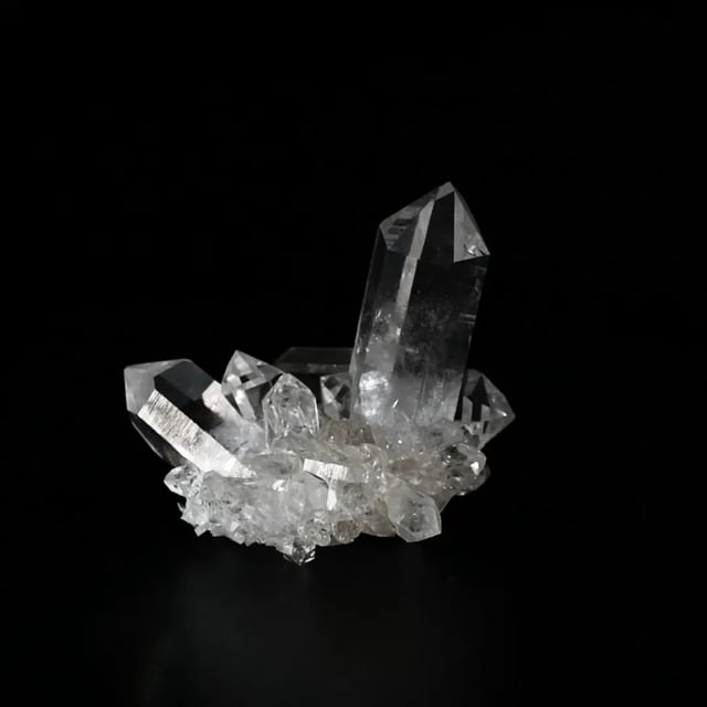 Quartz Cluster Vortex Vein, Zigras Mine, Blue Springs, Garland Co., Arkansas, USA