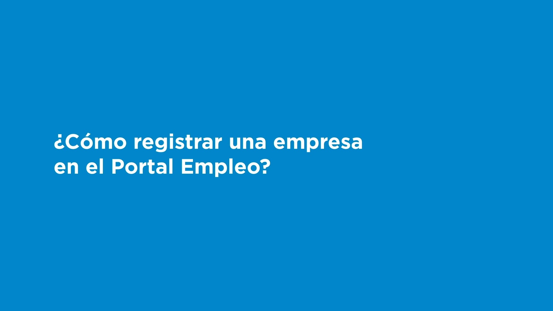 ¿Como registrar una empresa?