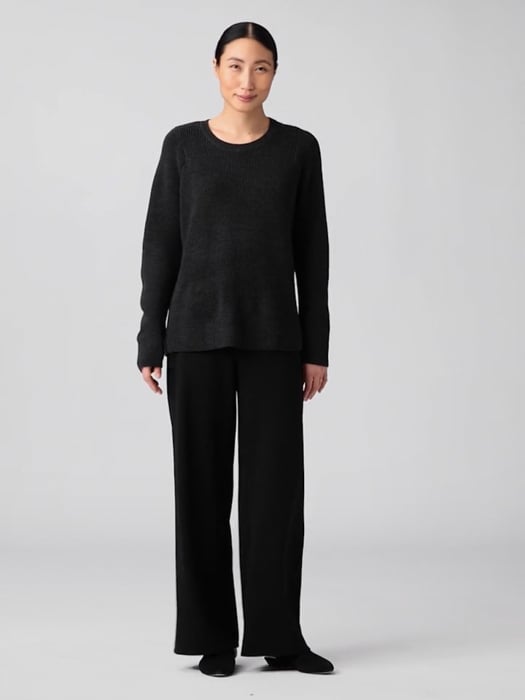 Petite Seamless Merino Crew-Neck Sweater in Responsible Wool