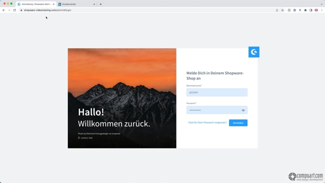 Update des Shops über das Backend