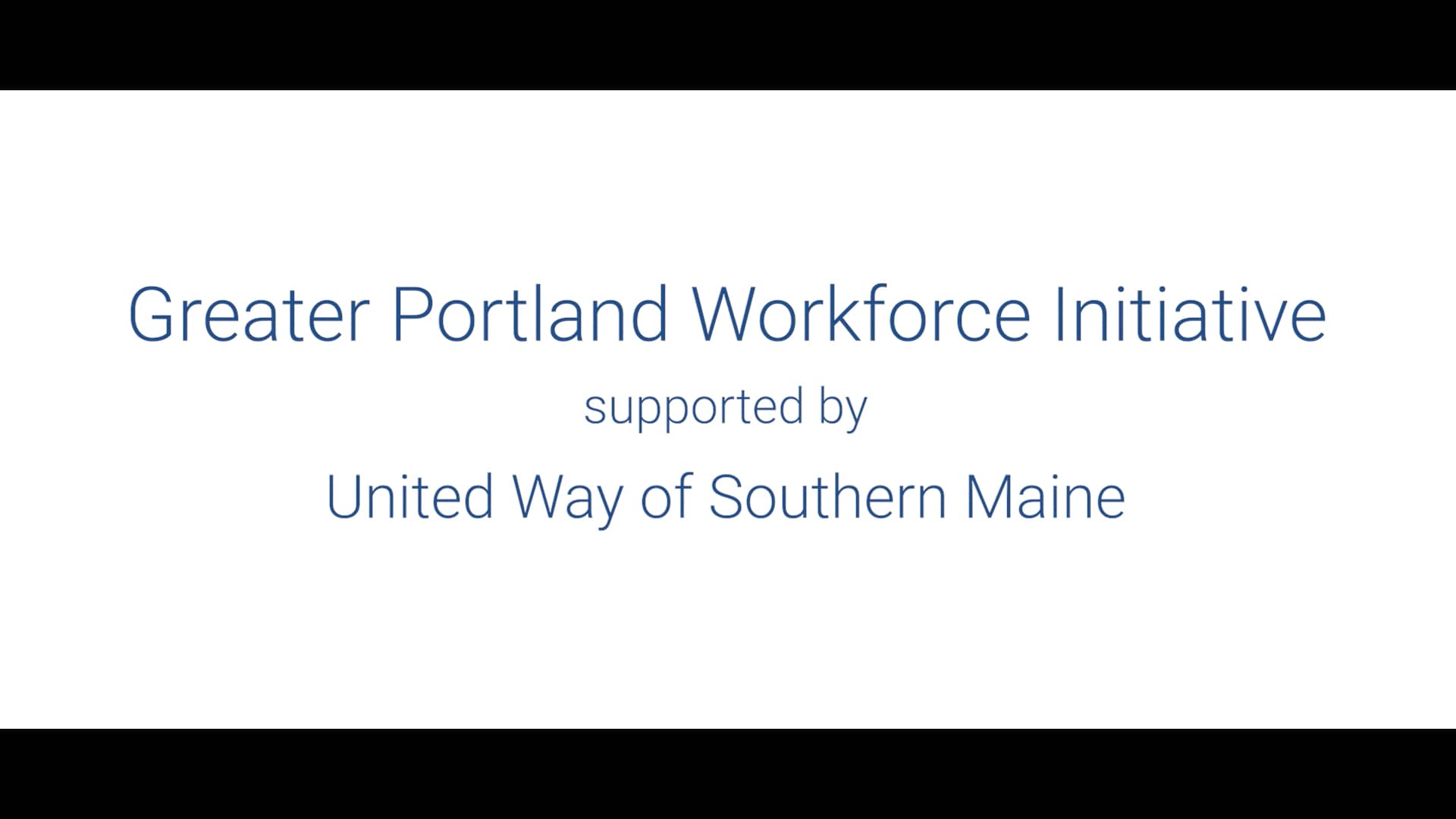 Greater Portland Workforce Initiative On Vimeo