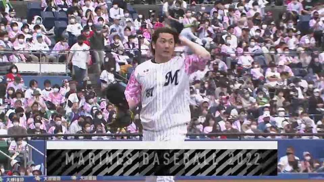 【8回表】マリーンズ・小野郁 3者凡退で抑える好リリーフをみせる!! 2022年5月8日 千葉ロッテマリーンズ 対 福岡ソフトバンクホークス