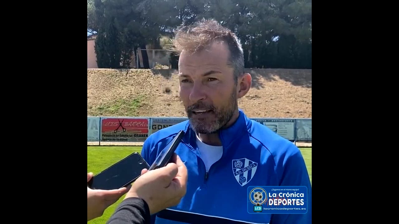 DANI ASO (Entrenador Huesca B) SD Huesca B 4-3 Espanyol B / J 33 / 2ª RFEF - Grupo 3 / Fuente: Twitter SD Huesca B