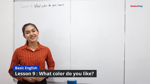 ⁣Lesson 9 : What color do you like?