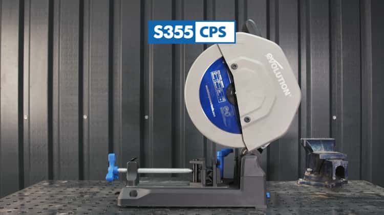 Evolution s355cps deals 355mm chop saw