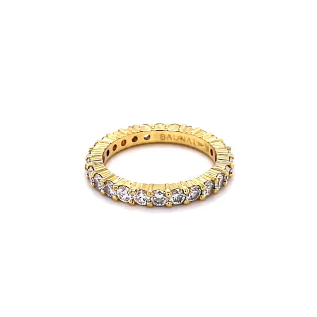 2.30 Karat Diamant Memoire Ring aus Gelbgold