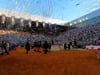 Serpentinas plateadas final masculina Mutua Madrid Open Mayo 2022 - Carlos Alcaraz