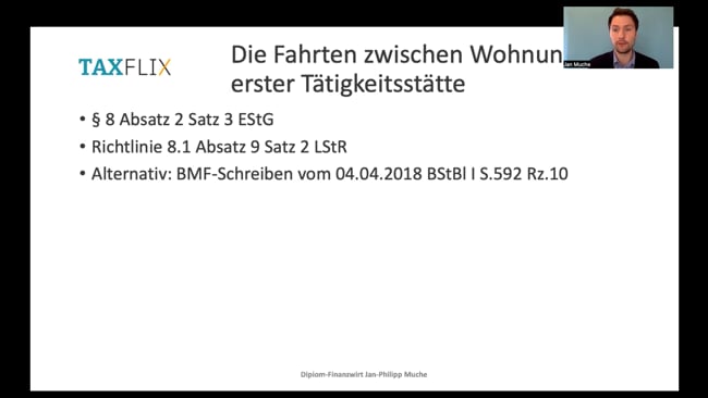 18. Fahrten zwischen Wohnung/erste Tätigkeitsstätte