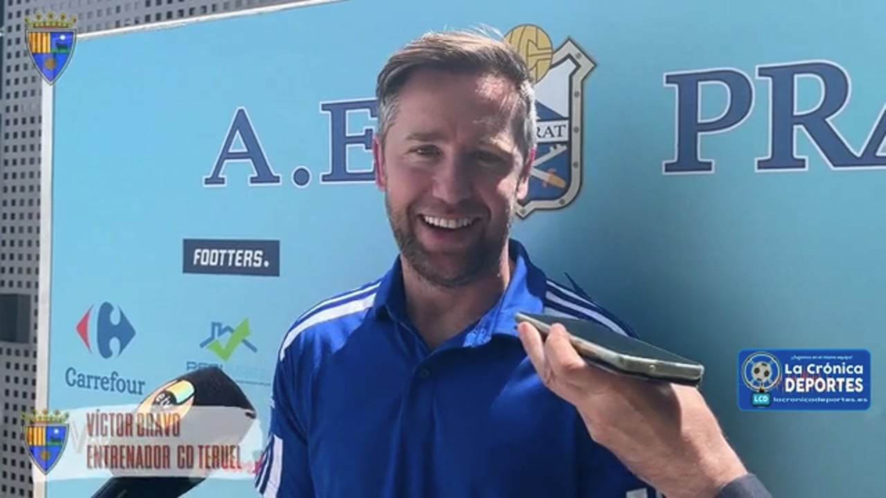 VÍCTOR BRAVO (Entrenador Teruel) AE Prat 0-0 CD Teruel / J 33 / 2ª RFEF - Grupo 3 / Fuente: YouTube CD Teruel