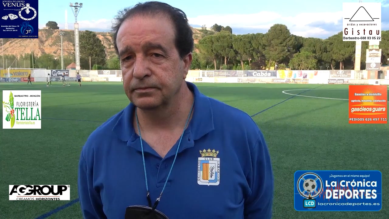 FÉLIX JIMÉNEZ (Entrenador Tamarite) UD Fraga 0-1 CDJ Tamarite / Jornada 31 / Preferente - Gr 1