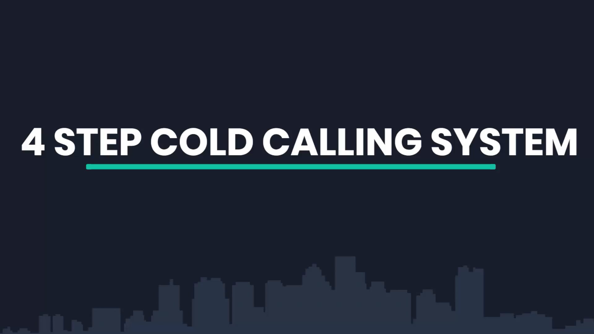5b 4 Step Cold Calling System on Vimeo