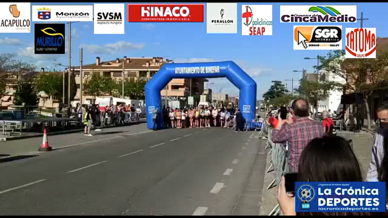 BINEFAR  CELEBRO UNA NUEVA EDICIÓN DE SUS CARRERAS 5 Y 10 K  POR CIRCUITO URBANO