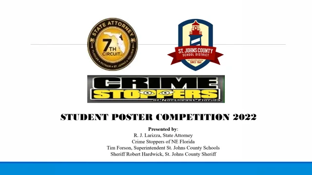 2022 Crime Stoppers Poster Contest Winning Entries – St. Johns County  School District