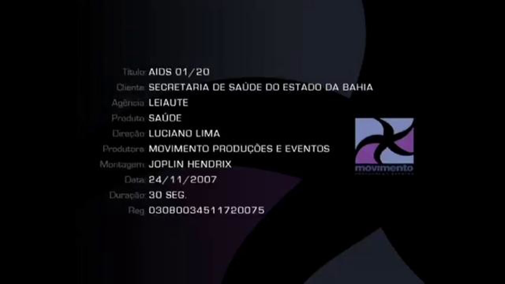 VT CAMPANHA CAMISINHA GOV. DA BAHIA