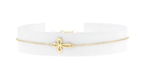 Italian 14kt Yellow Gold Looped Cross Bracelet