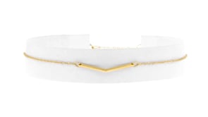 Italian 14kt Yellow Gold V-Shaped Bar Bracelet