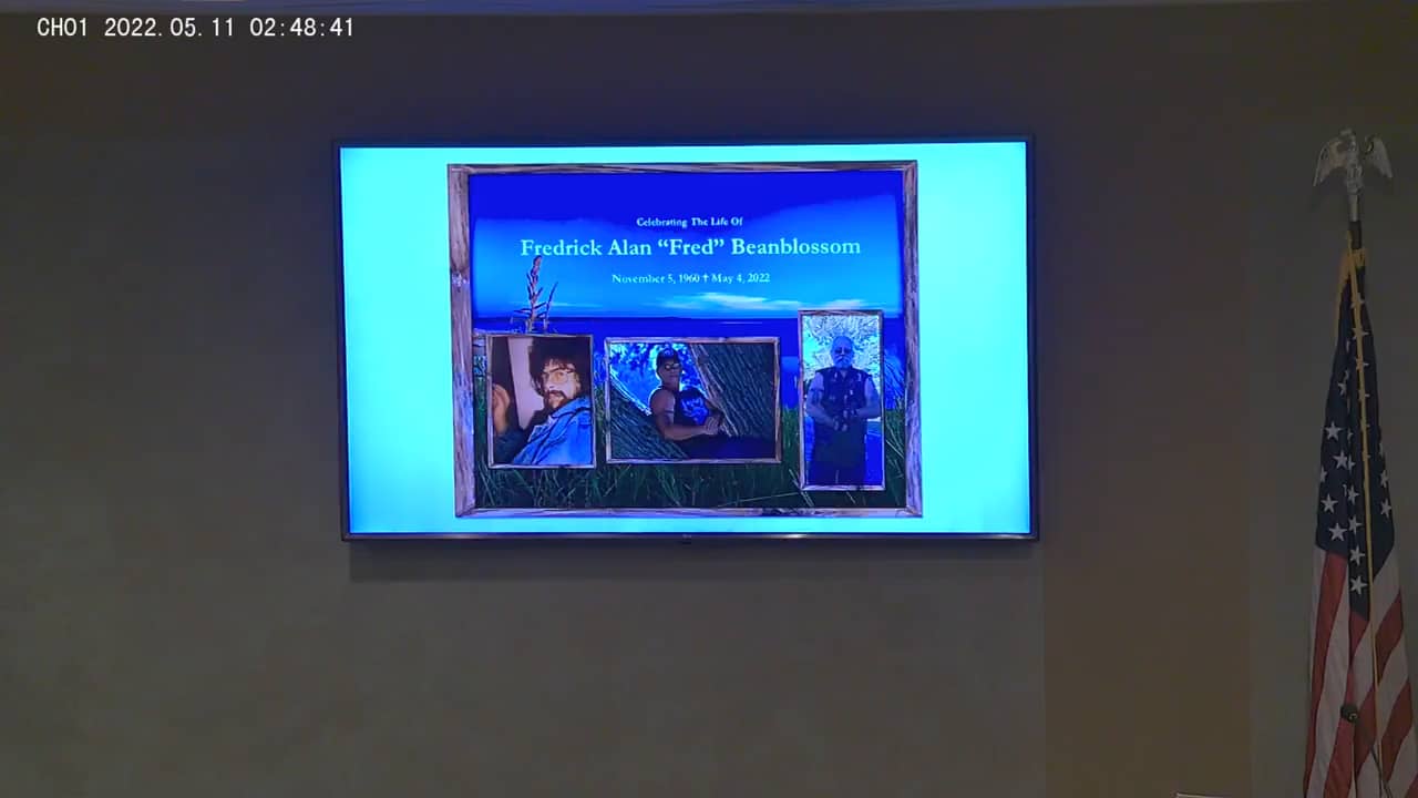 Fred Beanblossom Funeral Service on Vimeo