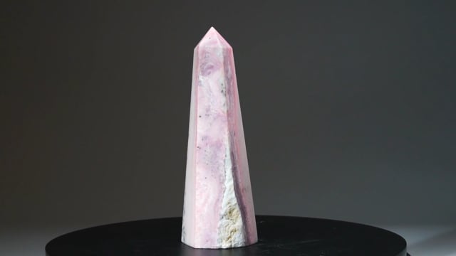 Genuine Polished Pink Opal Obelisk video thumbnail