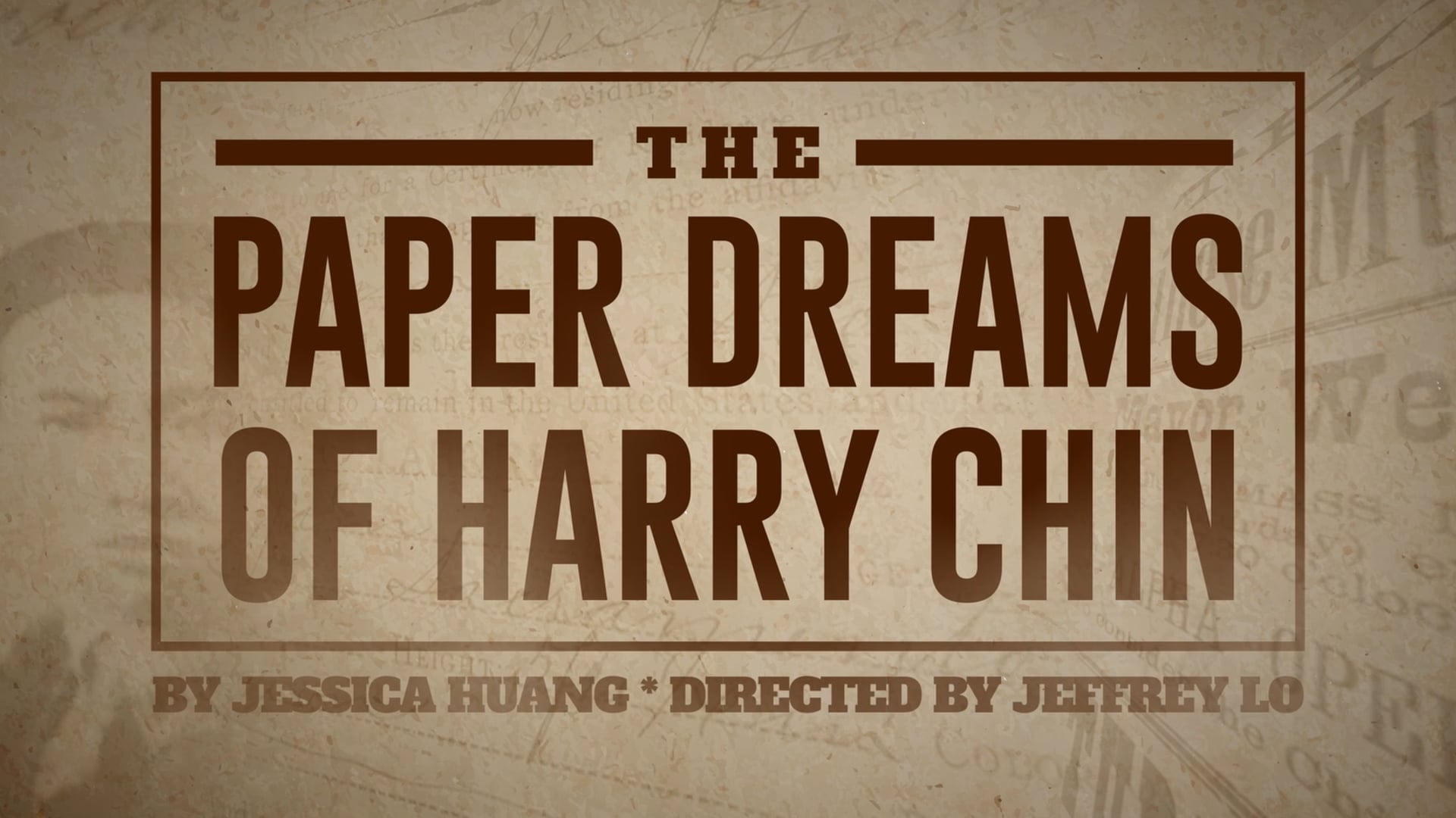 The Paper Dreams of Harry Chin