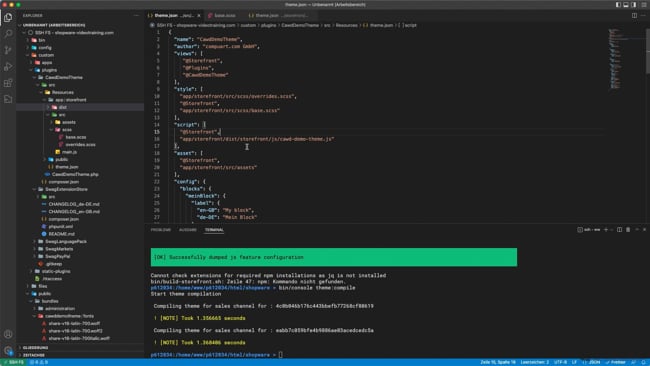 Eigenes JavaScript ergänzen