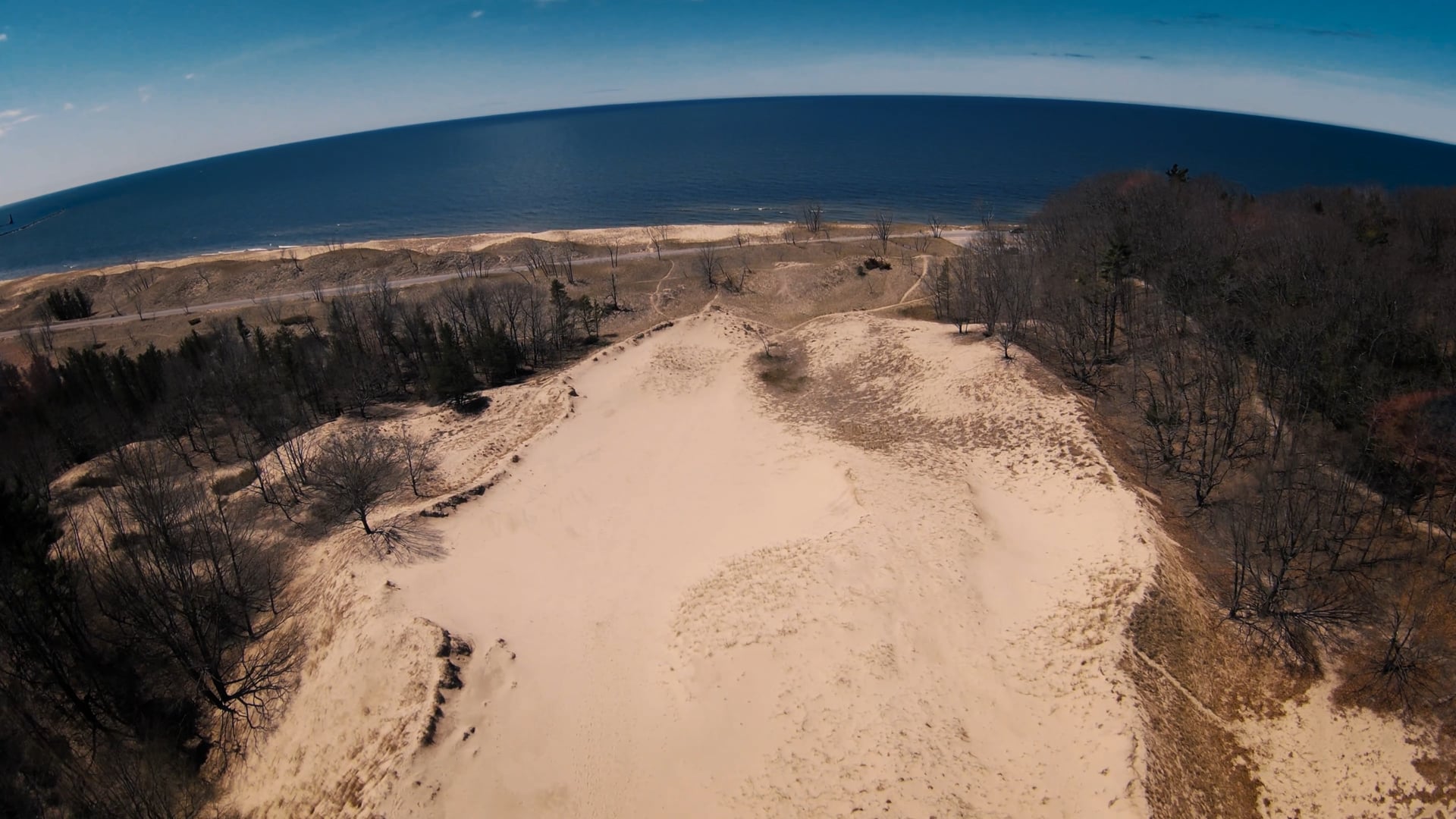 Dune Flight by Lake Michigan