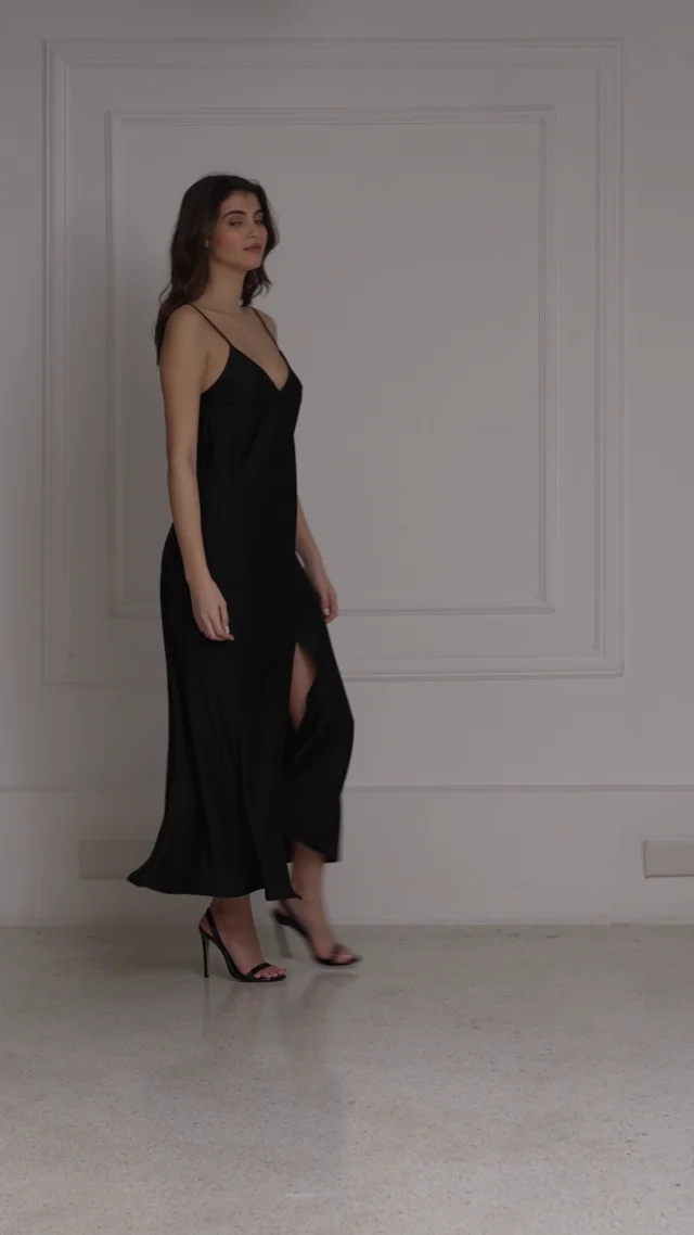 Slip Dress - Black – Yourpafon
