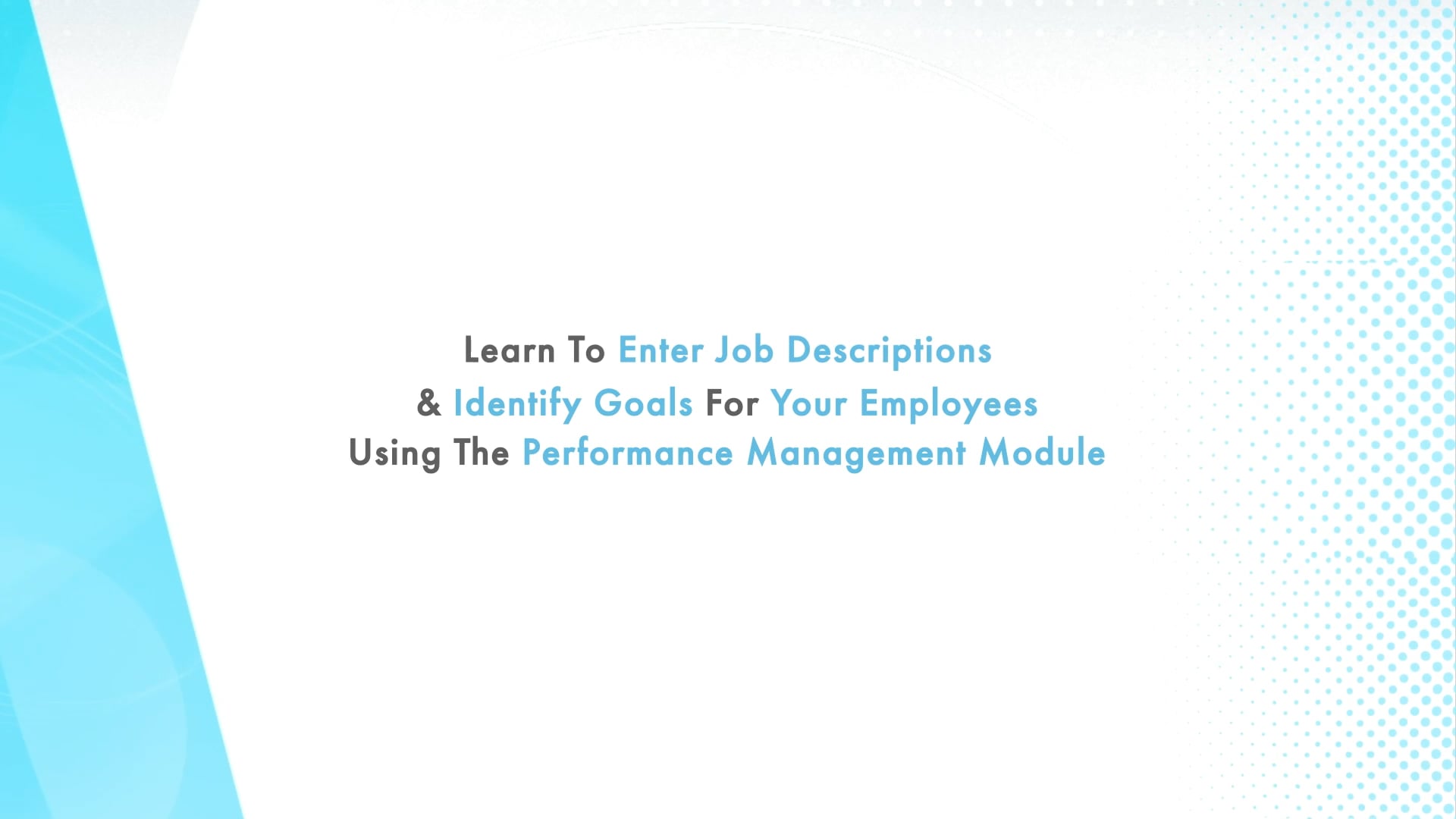 JD & Goal Setting (LM & HR) on Vimeo
