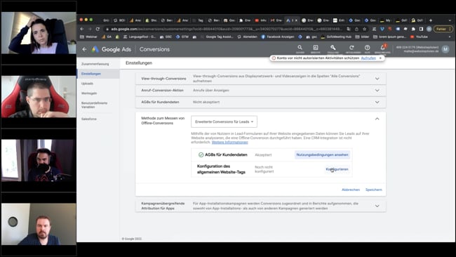 Erweiterte Conversion Daten, Blocksatz auf Website & Rechtschreibtools mit Malte 12..05.22