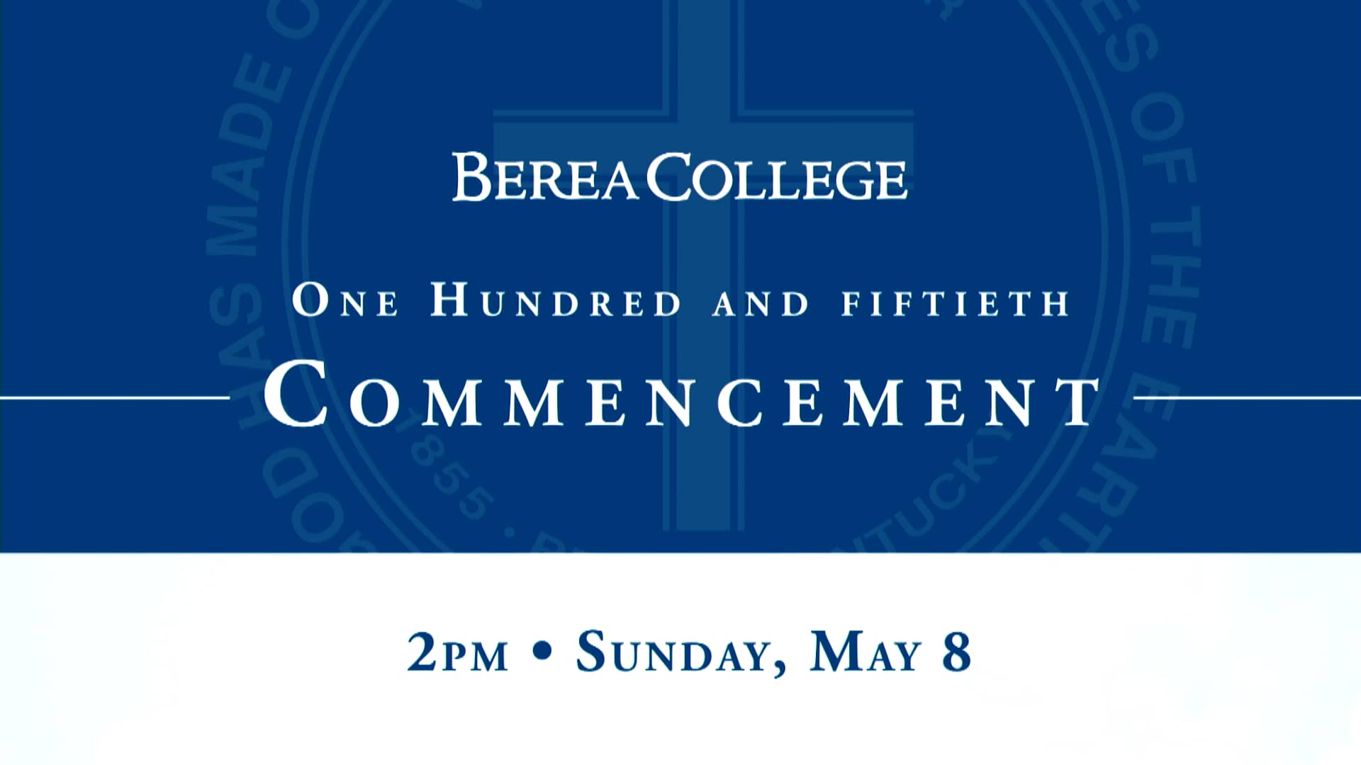 Berea College Commencement 2022 on Vimeo