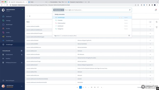 Vorhandene Textbausteine bearbeiten