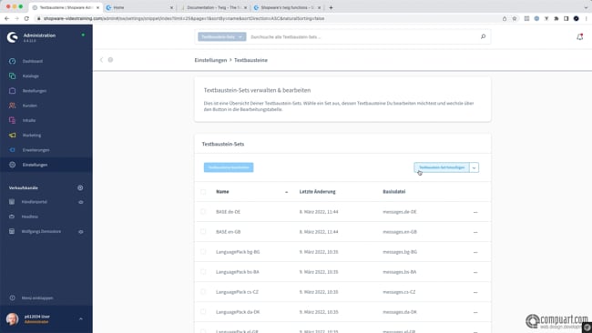 Eigenes Textbaustein-Set hinzufügen