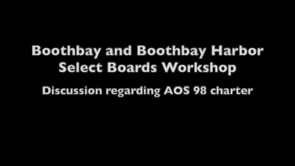 Boothbay-Boothbay Harbor Selectmen Meeting about school charter